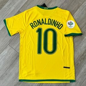 Brazil Jersey Version Retro 2006 Ronaldinho#10